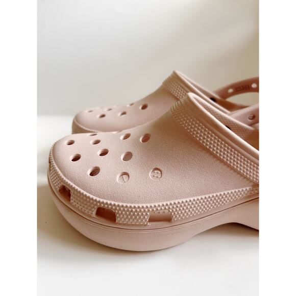 Crocs Women's Classic Platform Clog Light Pink Size W9 - Picture 4 of 15